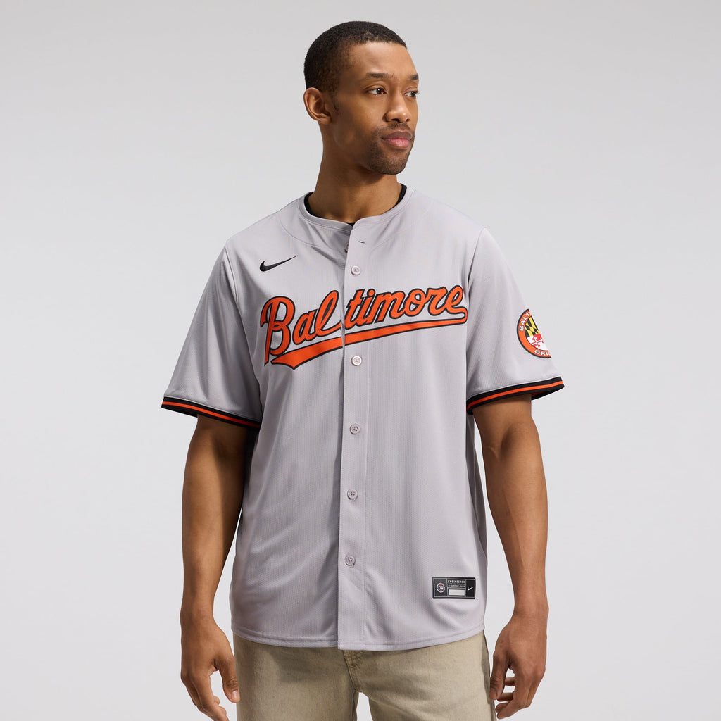 Men's Baltimore Orioles Nike Gray Road Limited Jersey - 2