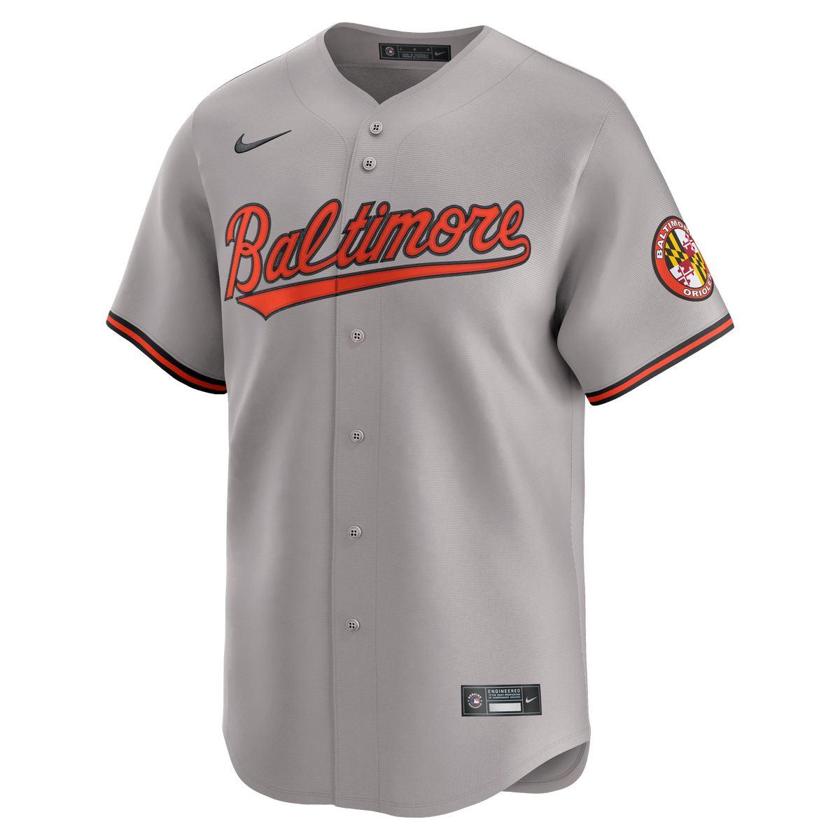 Men's Baltimore Orioles Nike Gray Road Limited Jersey - 7
