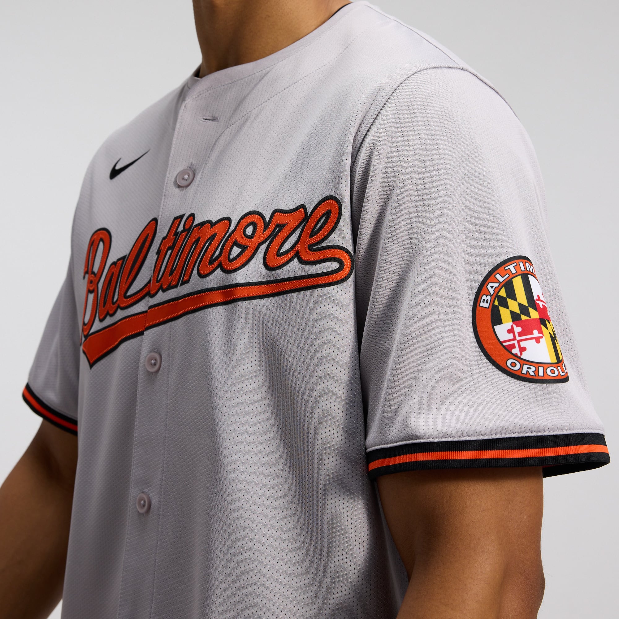 Men's Baltimore Orioles Nike Gray Road Limited Jersey - 9