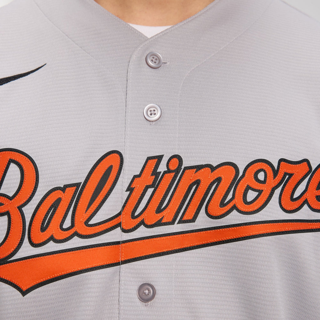 Men's Baltimore Orioles Nike Gray Road Replica Team Jersey - 9