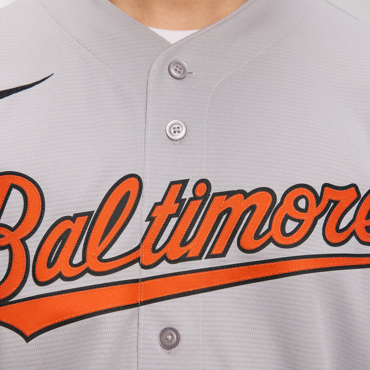 Men's Baltimore Orioles Nike Gray Road Replica Team Jersey - 9