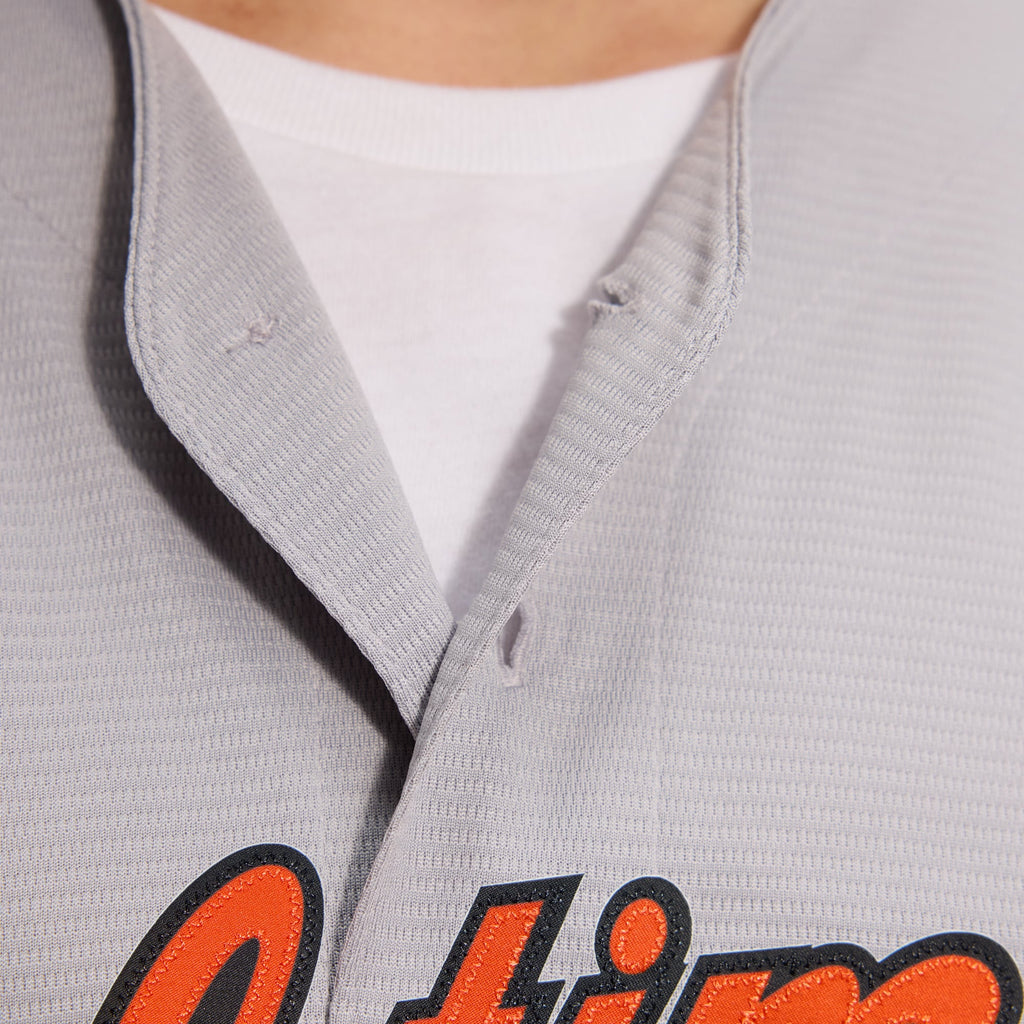 Men's Baltimore Orioles Nike Gray Road Replica Team Jersey - 11