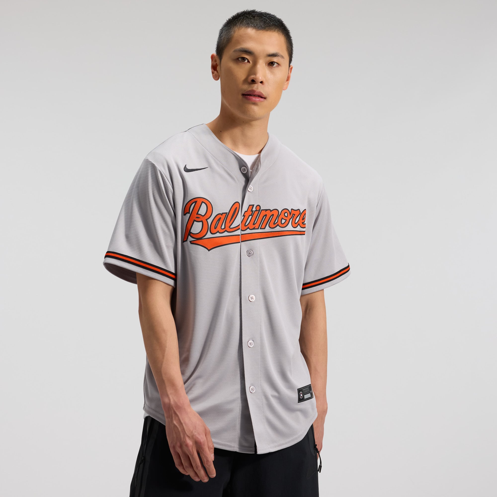 Men's Baltimore Orioles Nike Gray Road Replica Team Jersey - 2