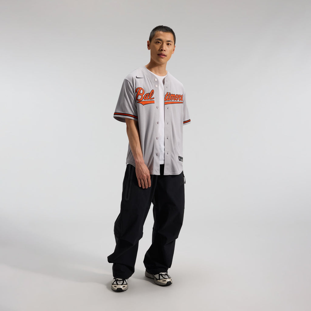 Men's Baltimore Orioles Nike Gray Road Replica Team Jersey - 4