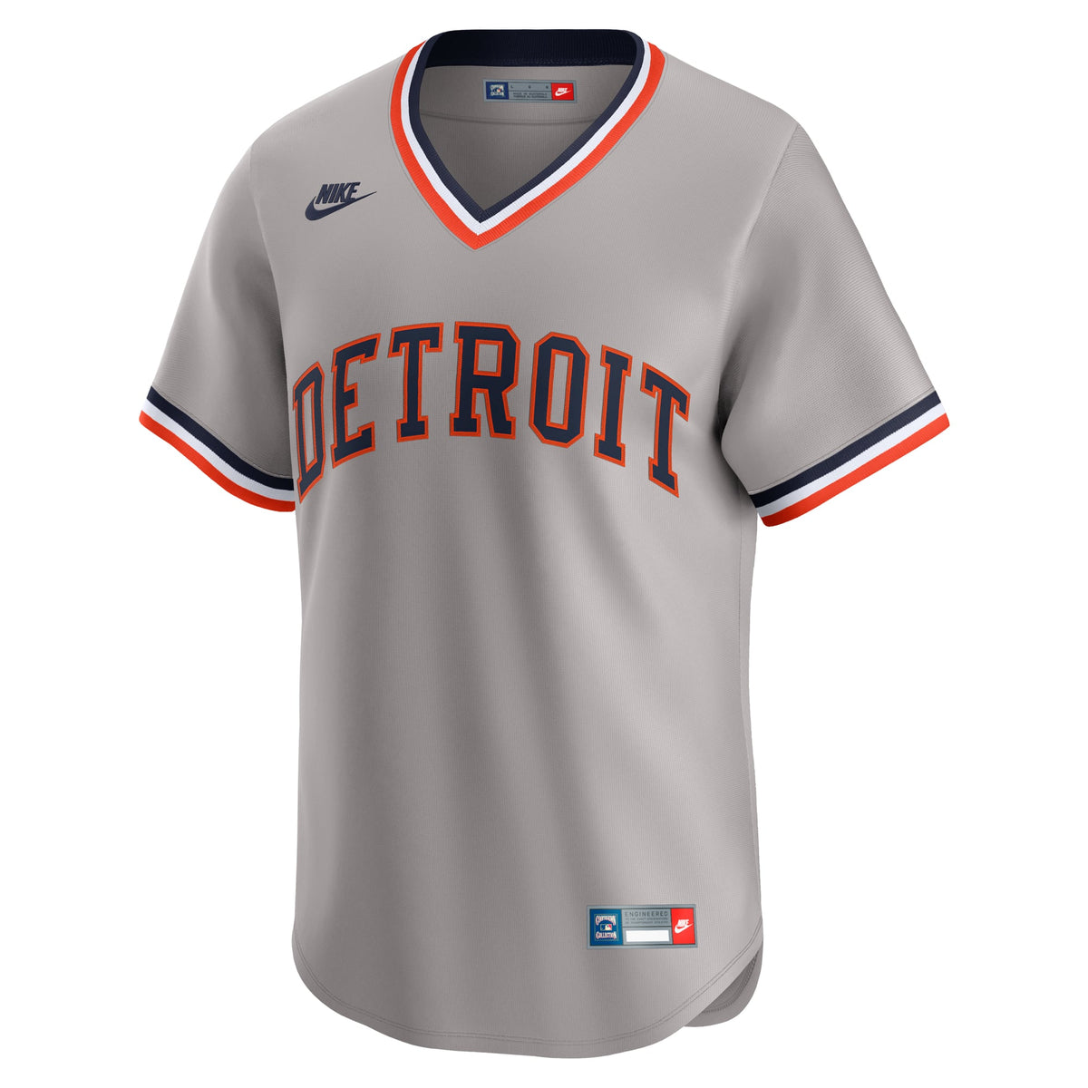 Men's Detroit Tigers Nike Gray Cooperstown Collection Limited Jersey - 3