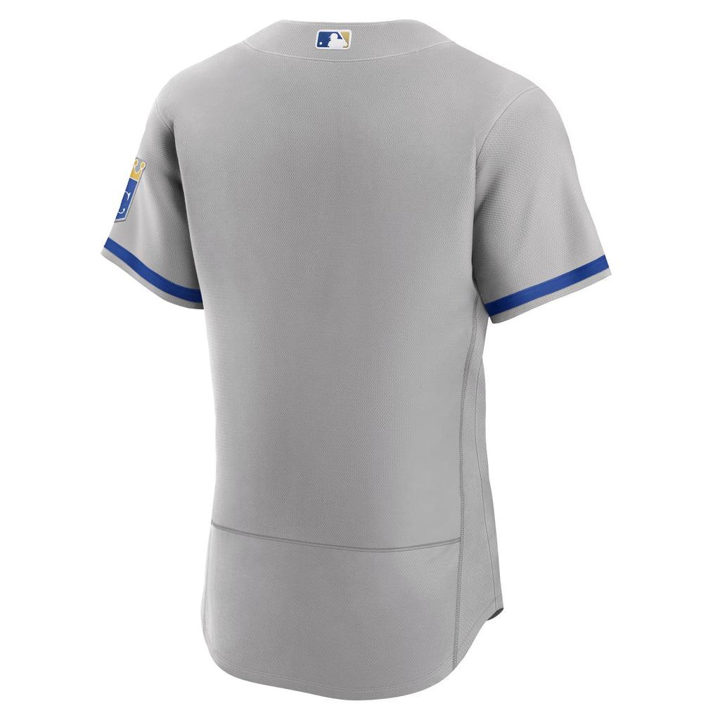 Men's Kansas City Royals Nike Gray 2022 Road Authentic Jersey - 7