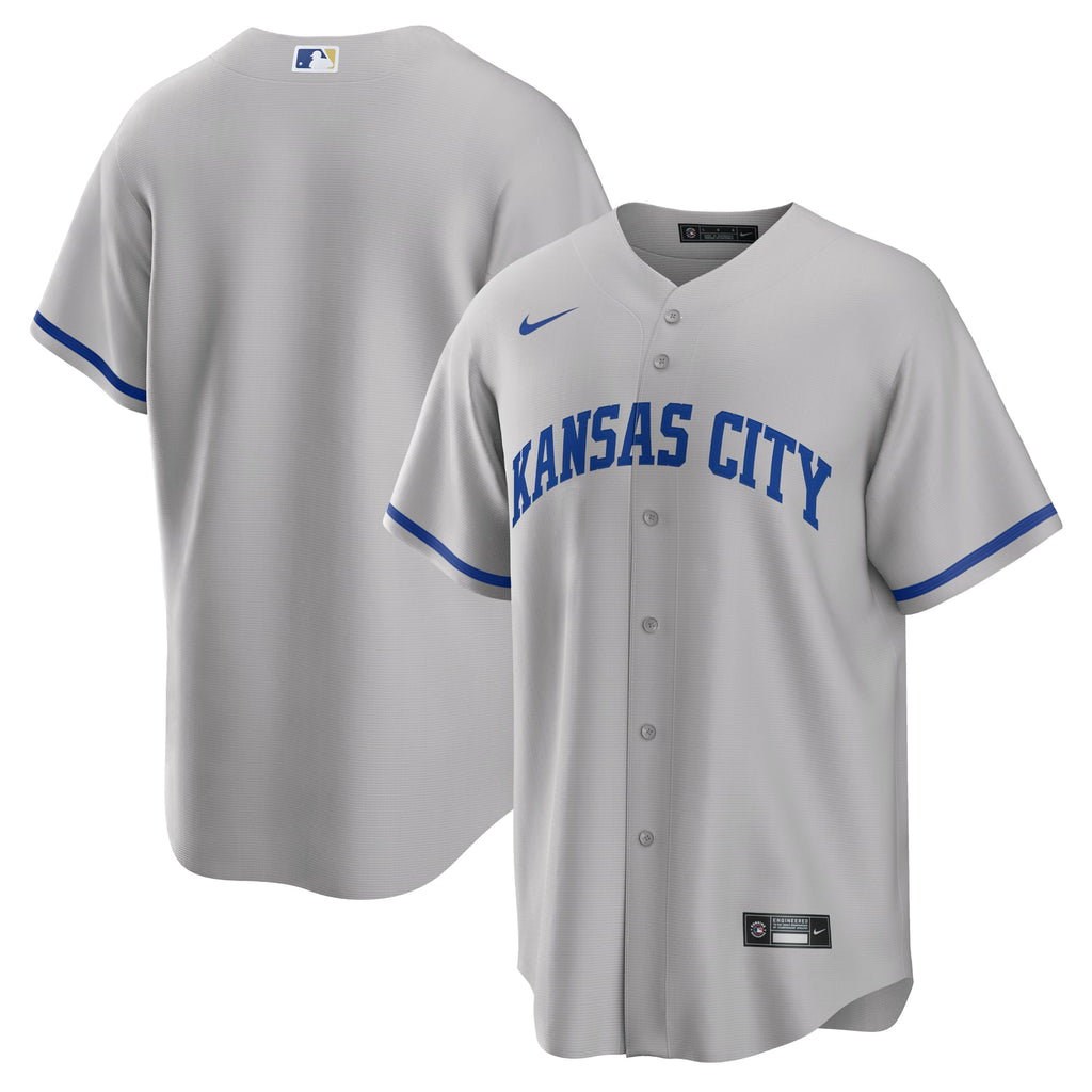 Men's Kansas City Royals Nike Gray Road Replica Team Jersey - 2