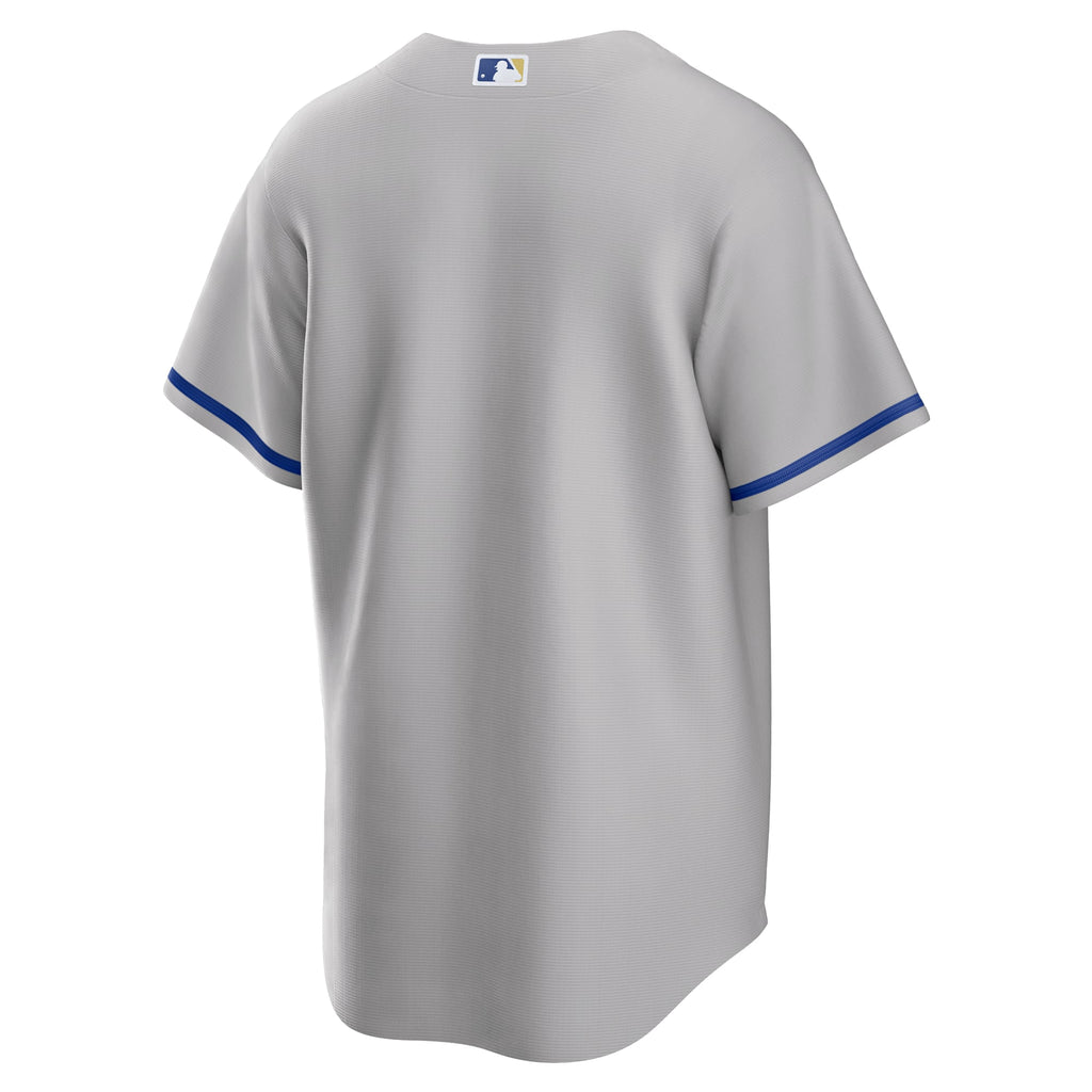 Men's Kansas City Royals Nike Gray Road Replica Team Jersey - 4