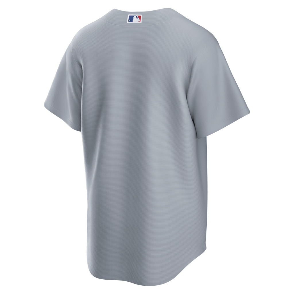 Men's Los Angeles Dodgers Nike Gray Road Replica Jersey - 4