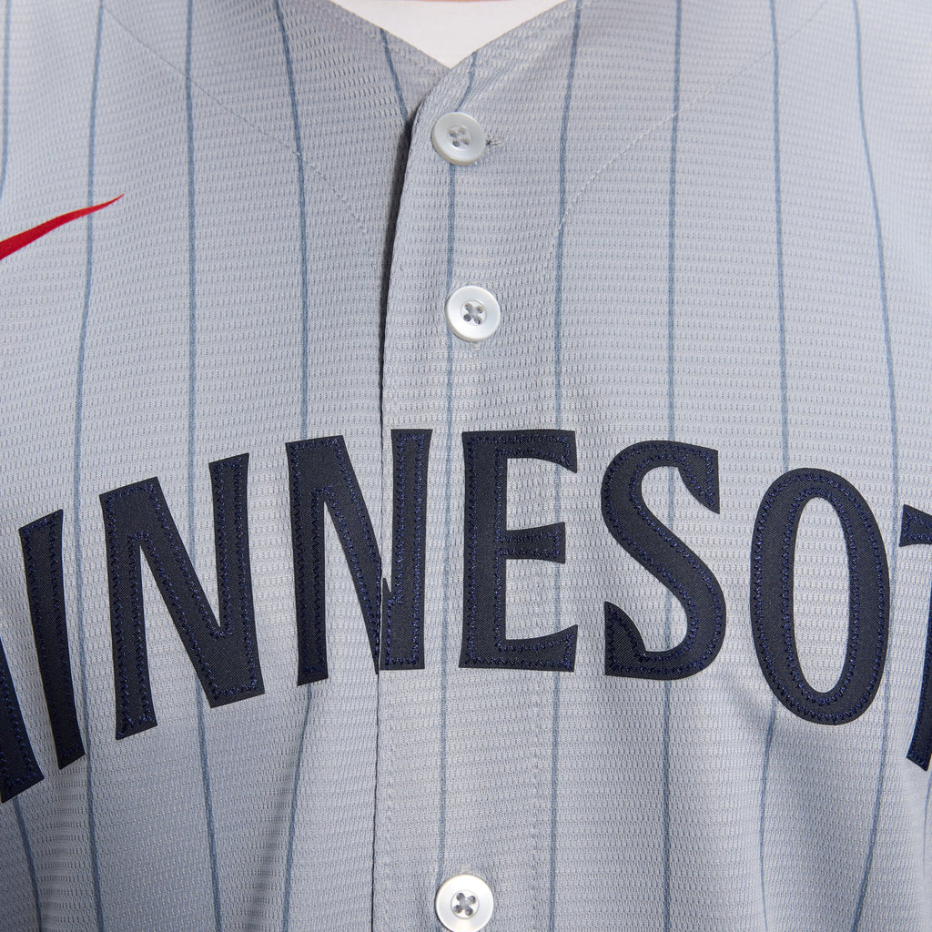 Men's Minnesota Twins Nike Gray Road Replica Team Jersey - 9
