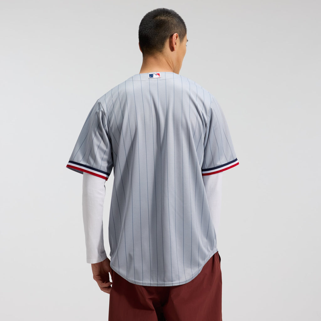 Men's Minnesota Twins Nike Gray Road Replica Team Jersey - 3