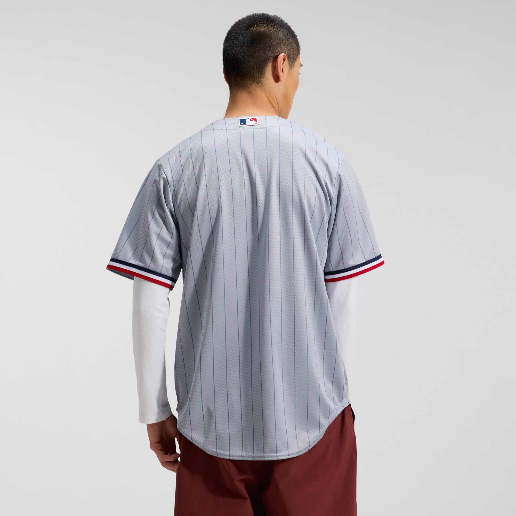 Men's Minnesota Twins Nike Gray Road Replica Team Jersey - 3