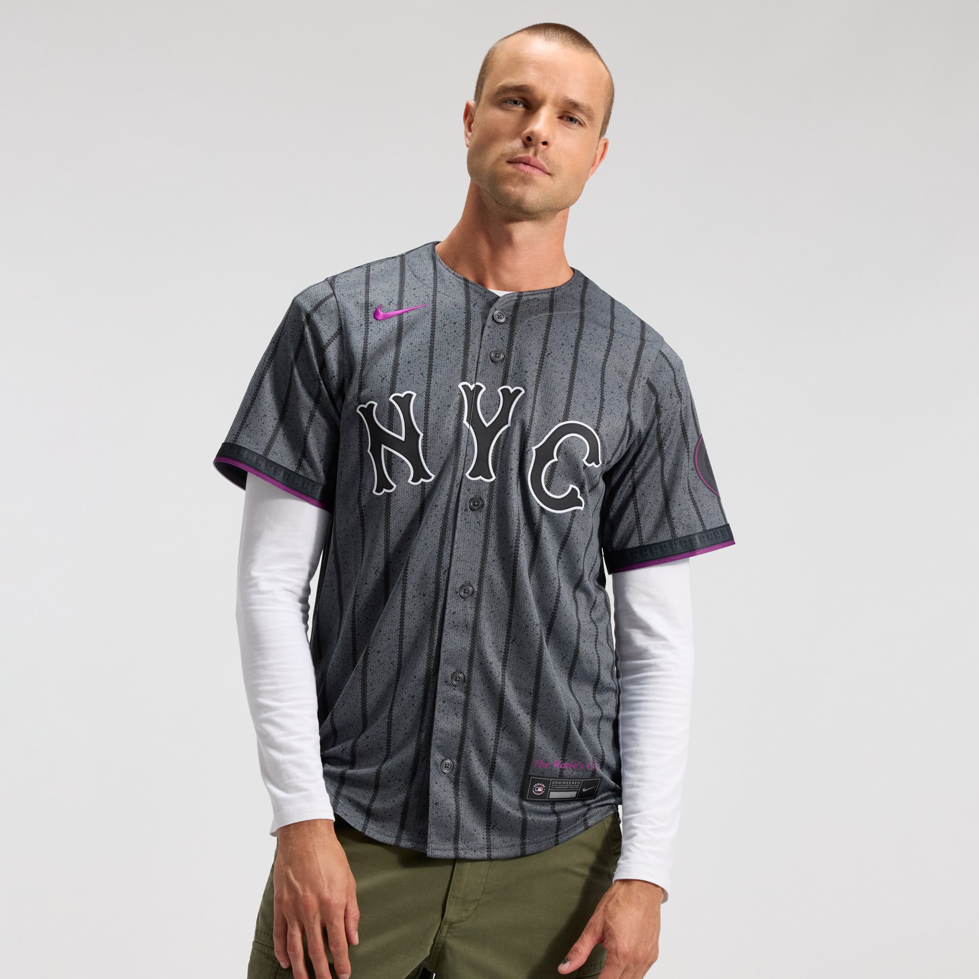 Men's New York Mets Nike Gray City Connect Limited Jersey - 2