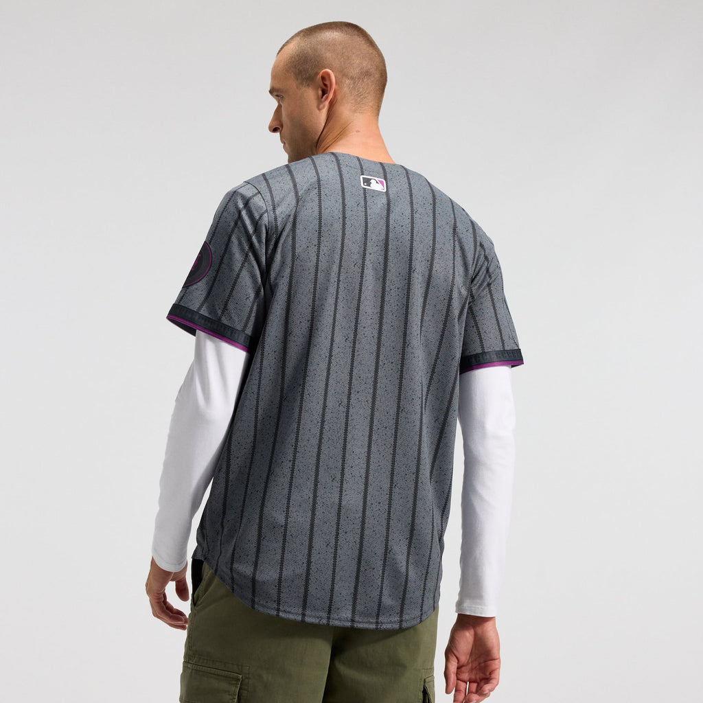 Men's New York Mets Nike Gray City Connect Limited Jersey - 3