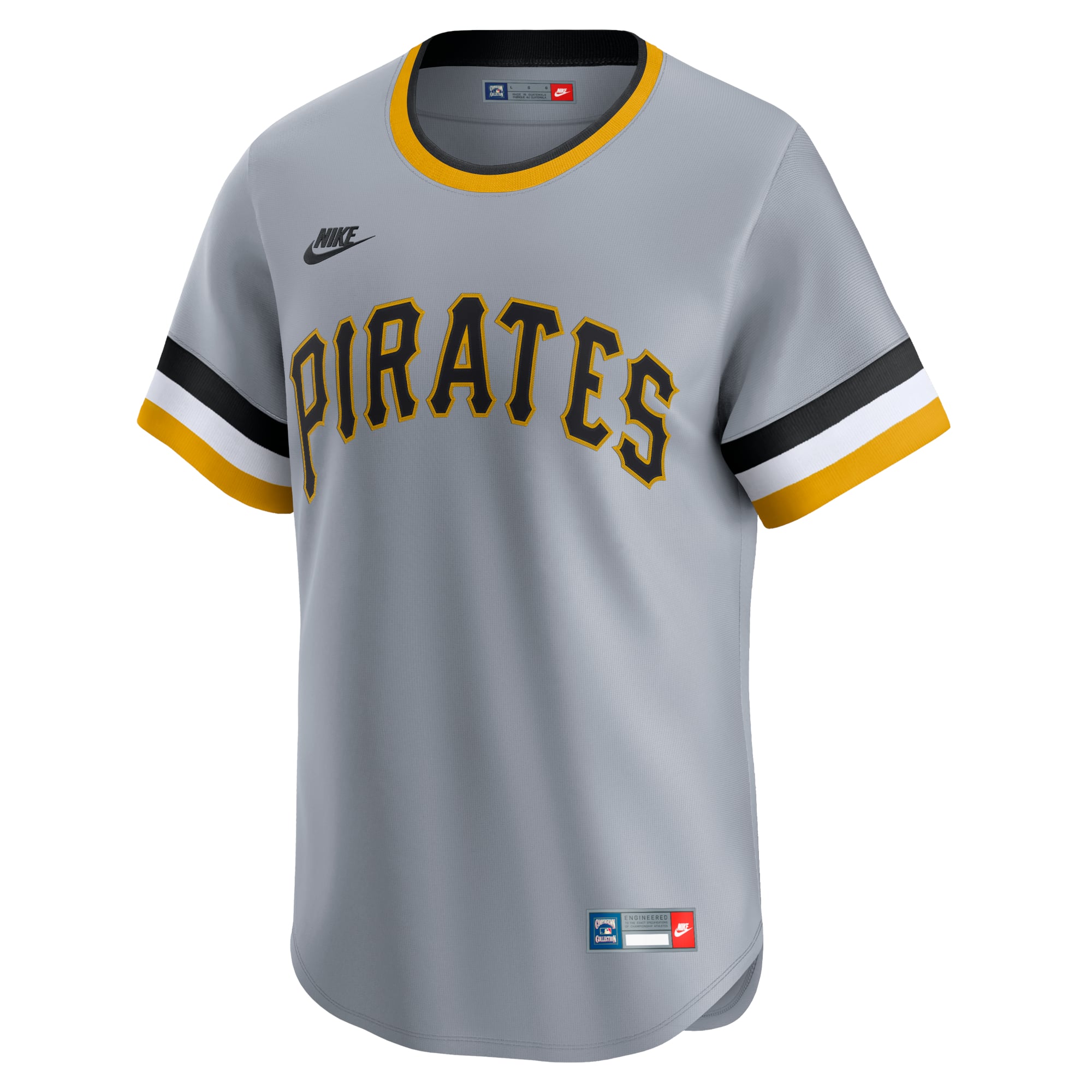 Men's Pittsburgh Pirates Nike Gray Cooperstown Collection Limited Jersey - 3