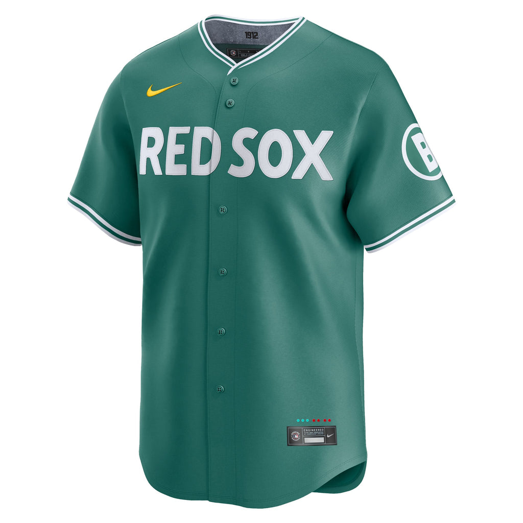 Men's Boston Red Sox Nike Green City Connect Limited Jersey - 3