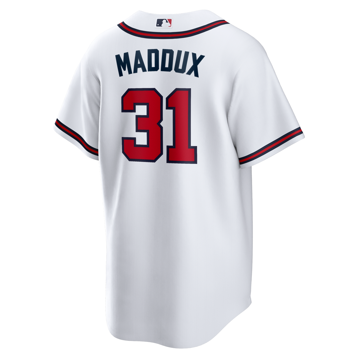 Men's Atlanta Braves Greg Maddux Nike White Home Retired Player Replica Jersey - 4