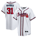 Men's Atlanta Braves Greg Maddux Nike White Home Retired Player Replica Jersey