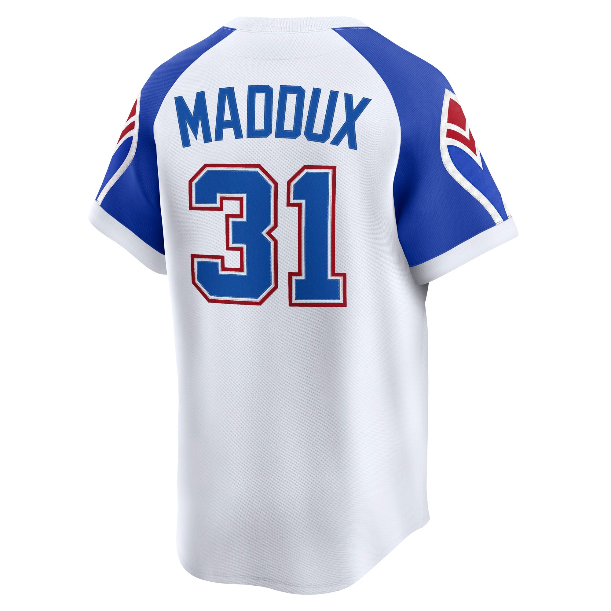 Men's Atlanta Braves Greg Maddux Nike White Throwback Cooperstown Collection Limited Jersey - 4