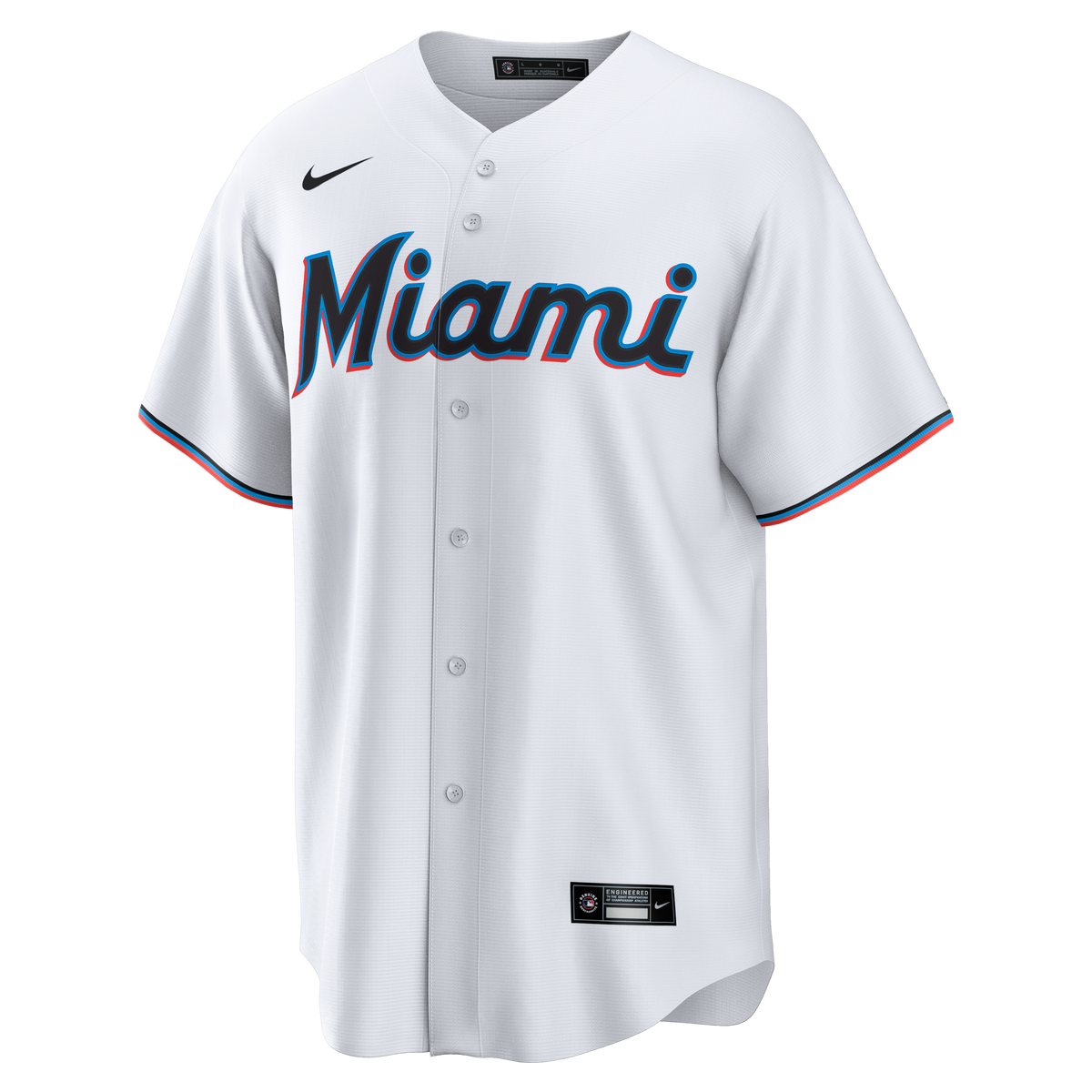 Men's Miami Marlins Griffin Conine Nike White Home Replica Jersey - 3