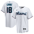 Men's Miami Marlins Griffin Conine Nike White Home Replica Jersey
