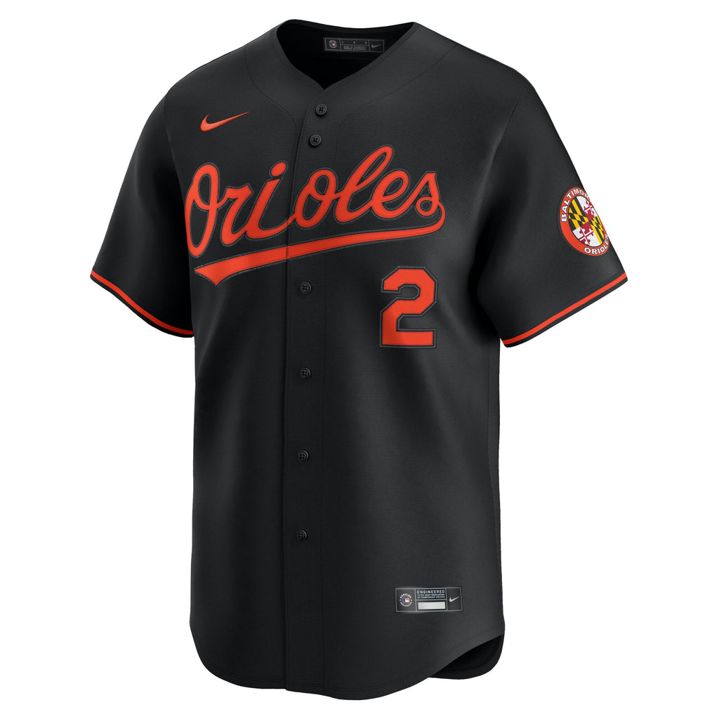 Men's Baltimore Orioles Gunnar Henderson Nike Black Alternate Limited Player Jersey - 3