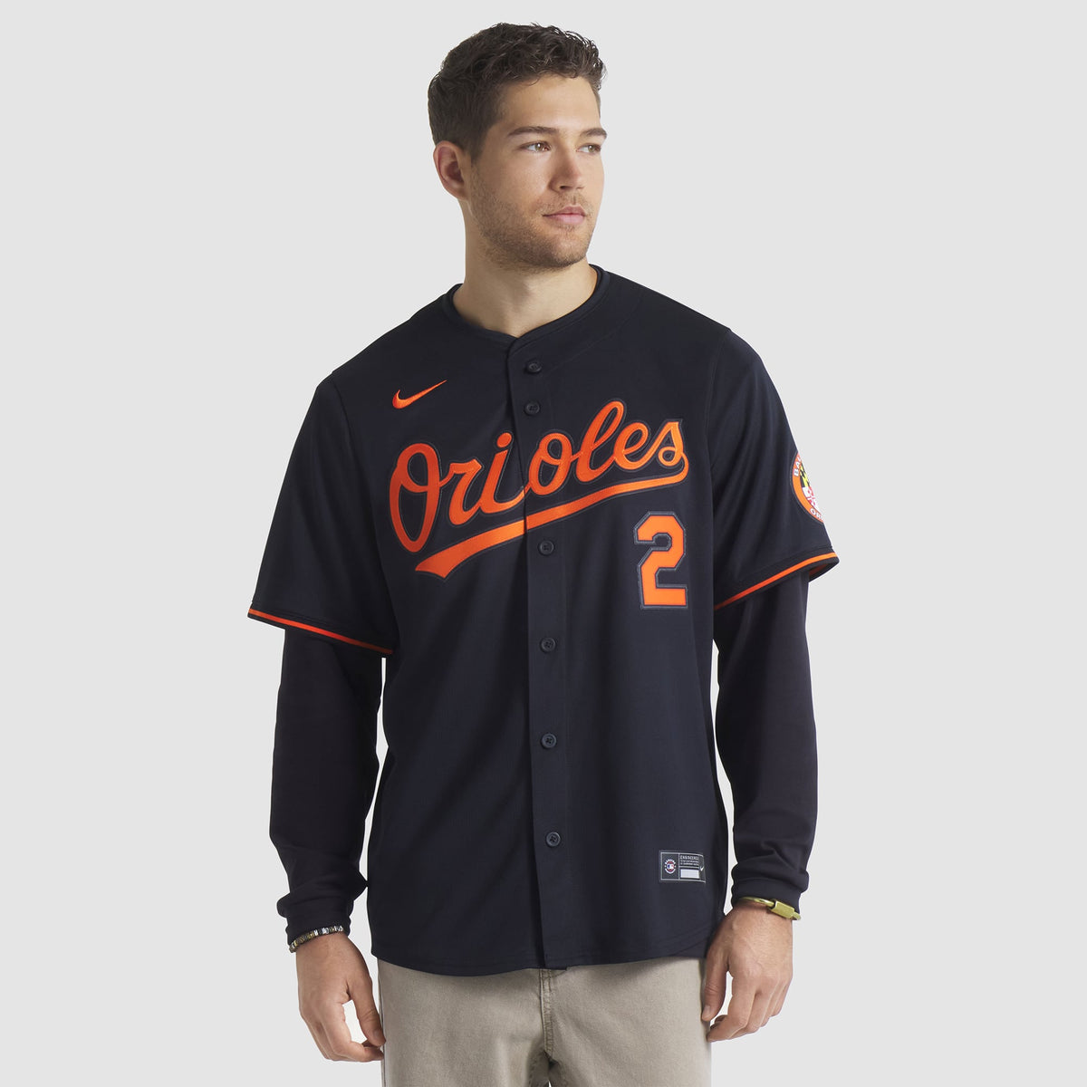 Men's Baltimore Orioles Gunnar Henderson Nike Black Alternate Limited Player Jersey - 5