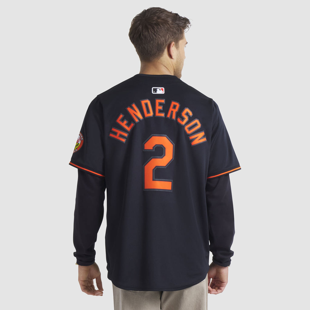 Men's Baltimore Orioles Gunnar Henderson Nike Black Alternate Limited Player Jersey - 6