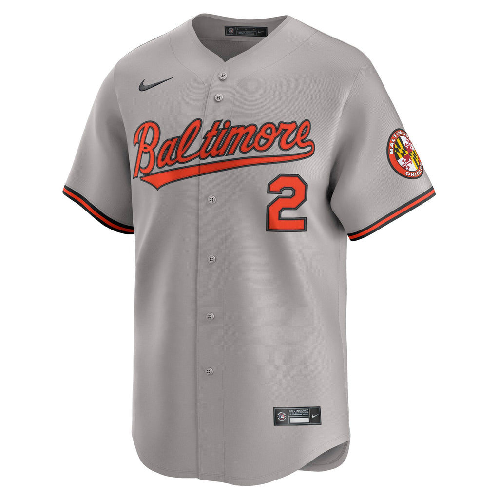 Men's Baltimore Orioles Gunnar Henderson Nike Gray Road Limited Player Jersey - 3