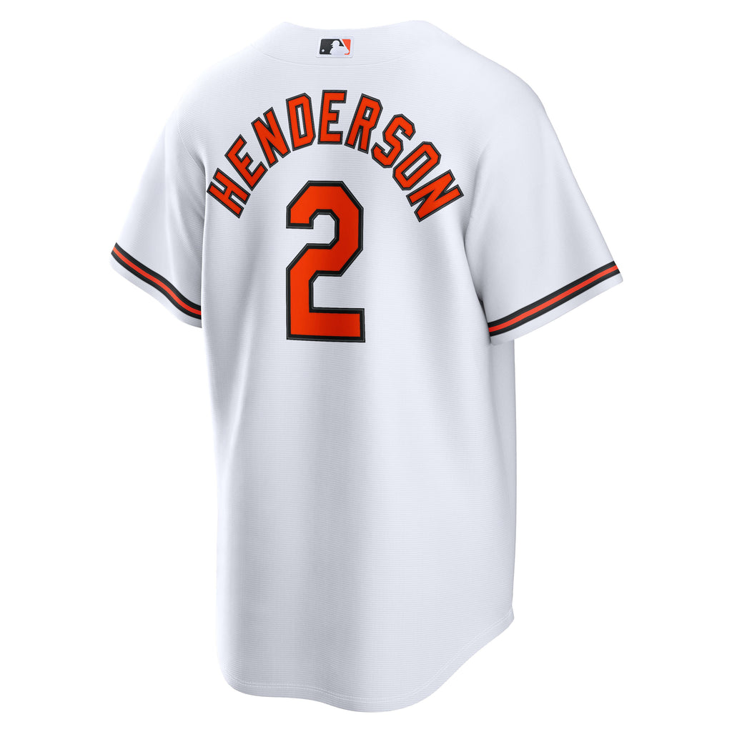 Men's Baltimore Orioles Gunnar Henderson Nike White Home Replica Jersey - 6