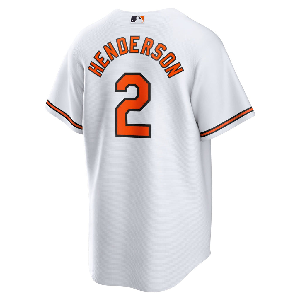 Men's Baltimore Orioles Gunnar Henderson Nike White Home Replica Player Jersey - 4