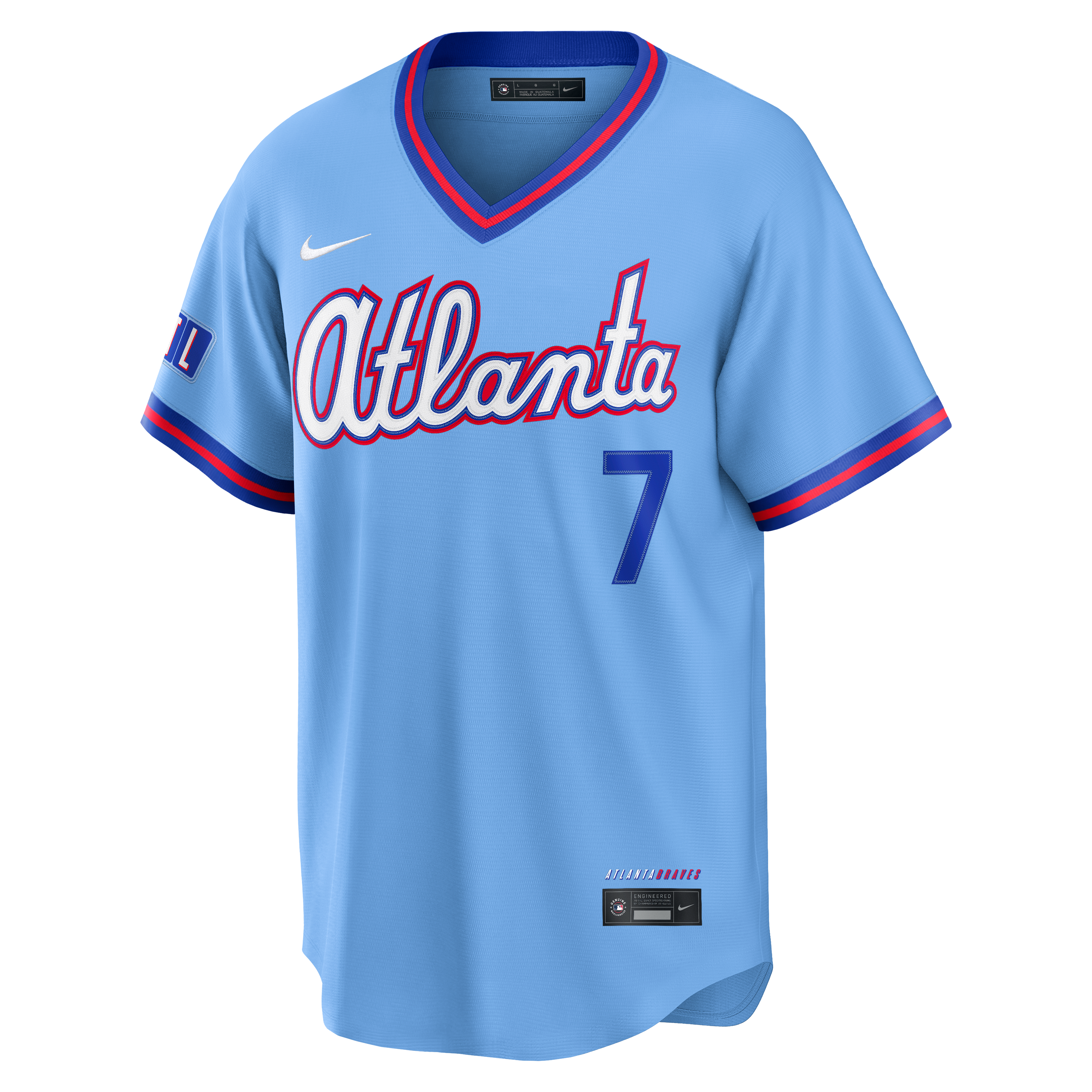 Men's Atlanta Braves Ha-Seong Kim Nike Powder Blue 2026 City Connect Stadium Jersey - 3