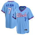 Men's Atlanta Braves Ha-Seong Kim Nike Powder Blue 2026 City Connect Stadium Jersey