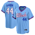 Men's Atlanta Braves Hank Aaron Nike Powder Blue 2026 City Connect Stadium Jersey