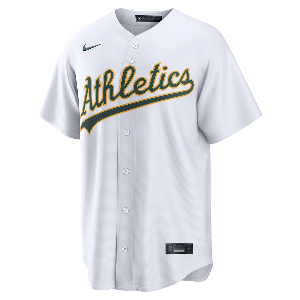 Men's Athletics Henry Bolte Nike White Home Replica Jersey - 3