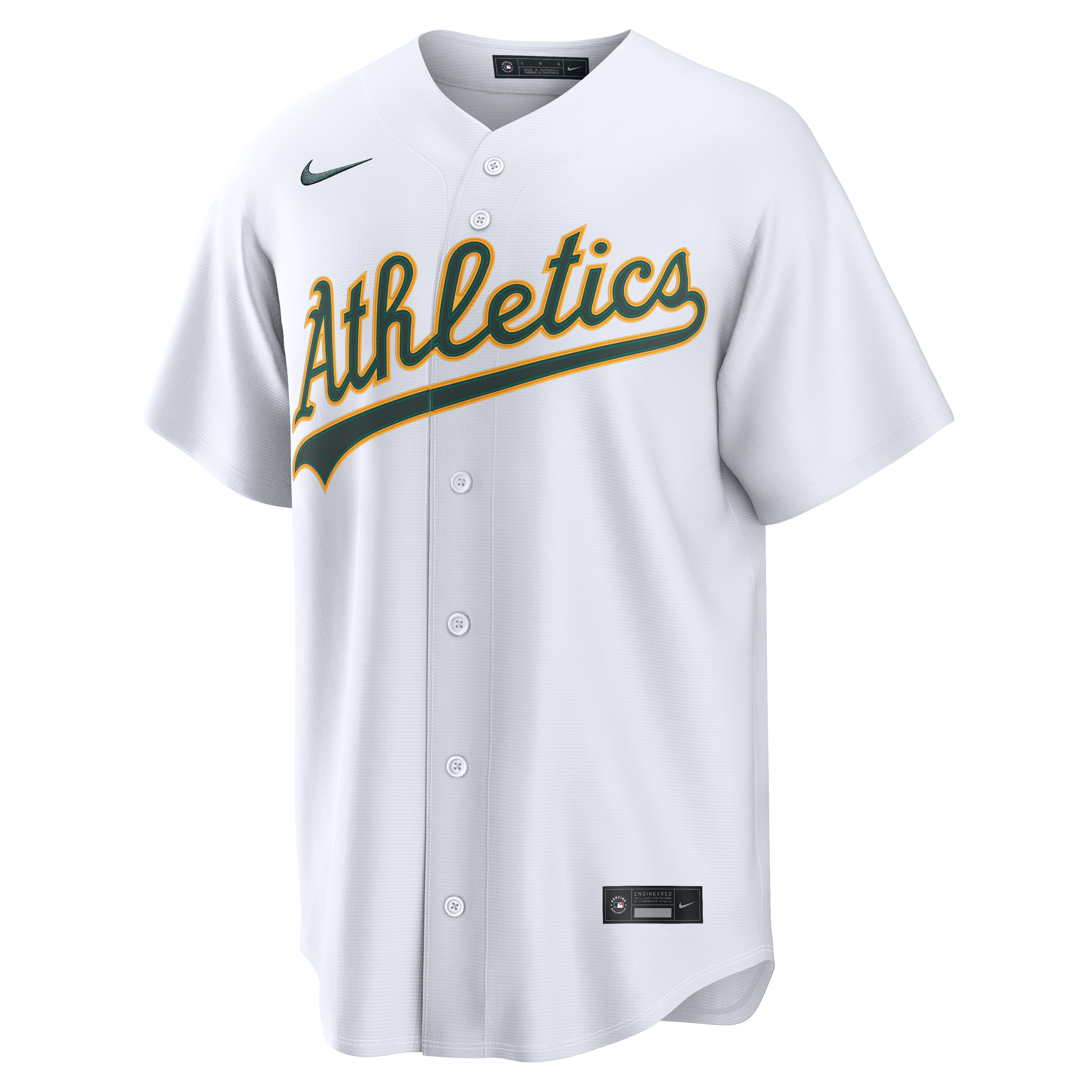 Men's Athletics Henry Bolte Nike White Home Replica Jersey - 3