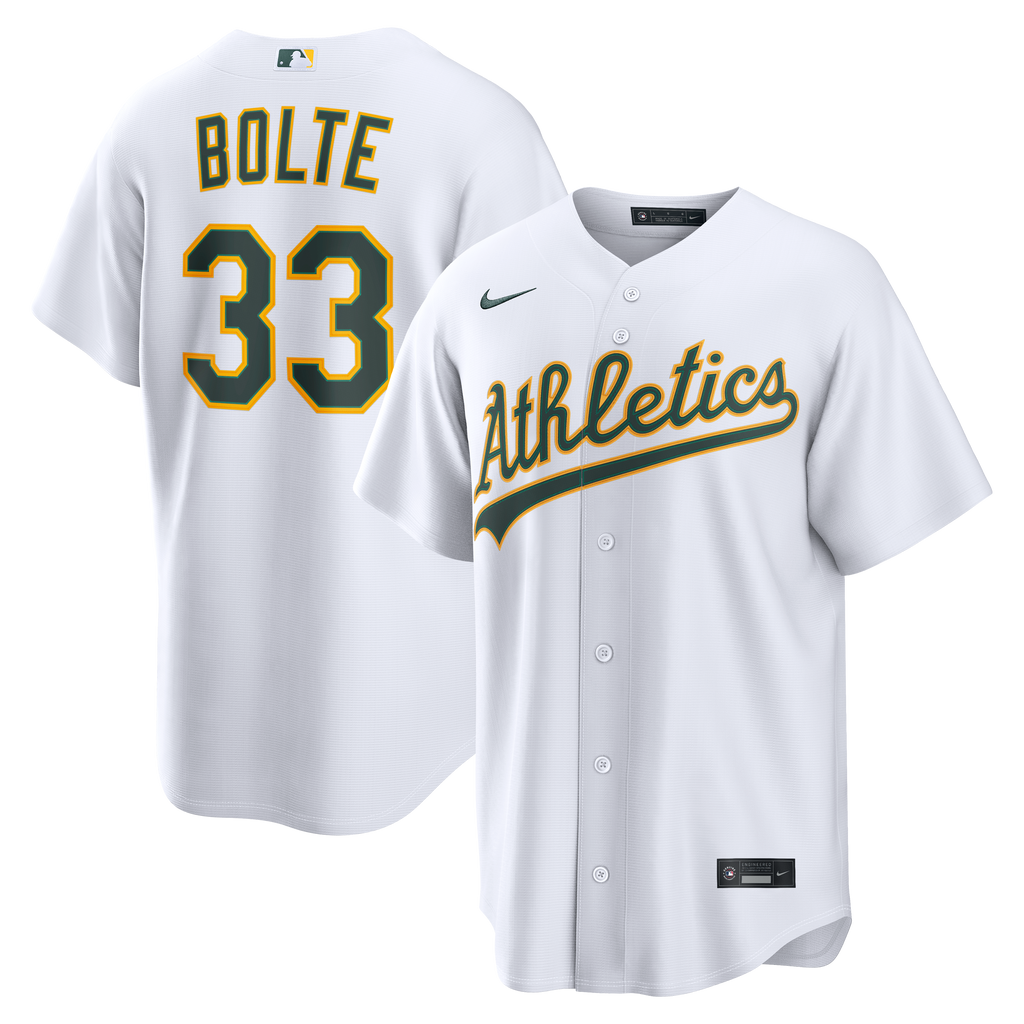 Men's Athletics Henry Bolte Nike White Home Replica Jersey