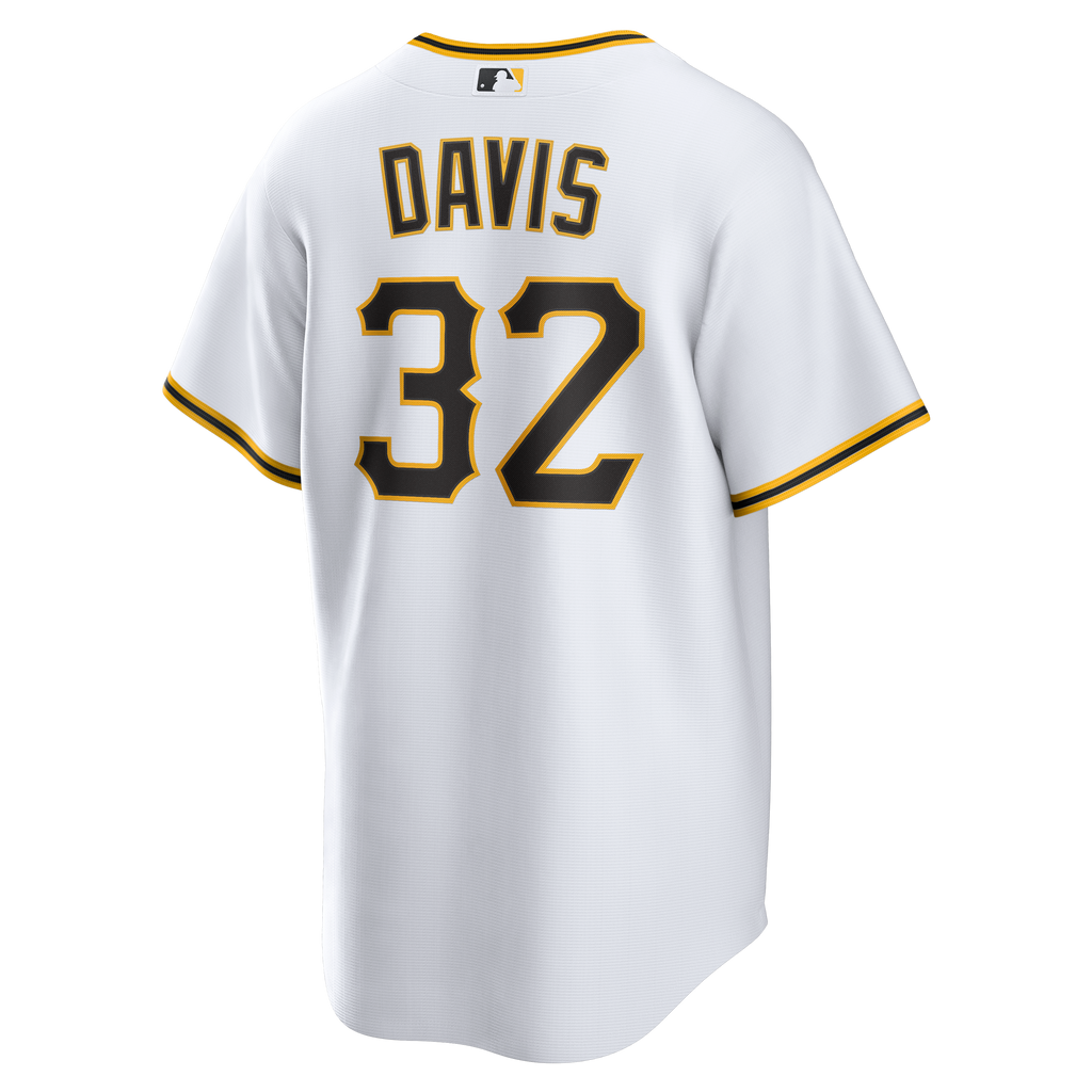 Men's Pittsburgh Pirates Henry Davis Nike White Home Replica Jersey - 4