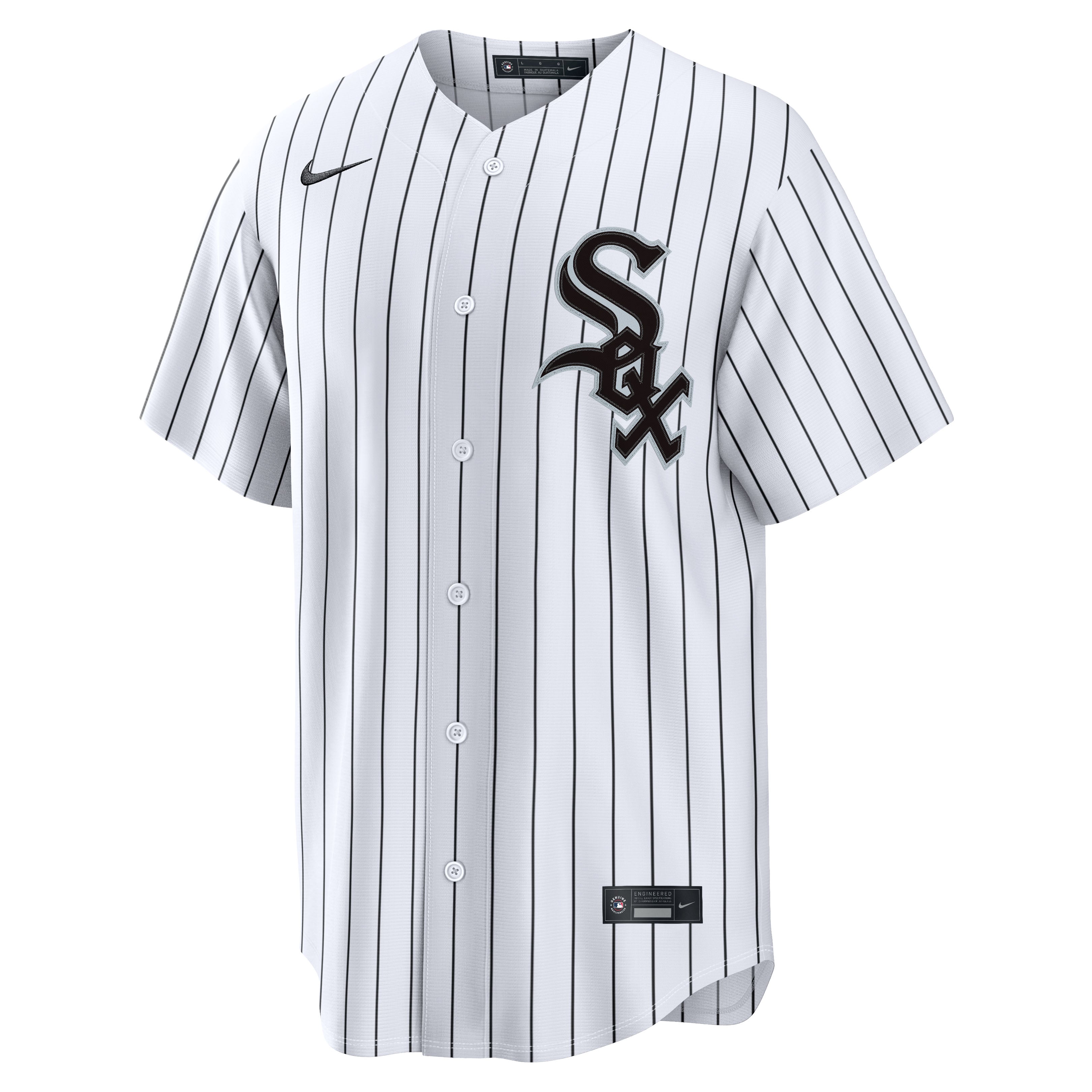 Men's Chicago White Sox Huascar Brazoban Nike White Home Replica Jersey - 5