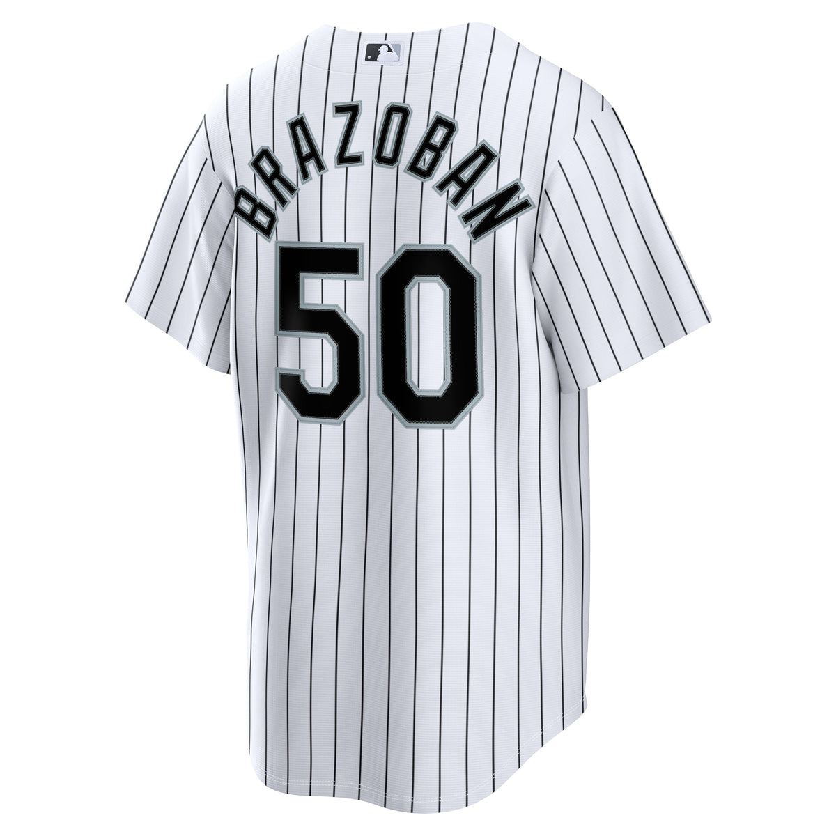 Men's Chicago White Sox Huascar Brazoban Nike White Home Replica Jersey - 6