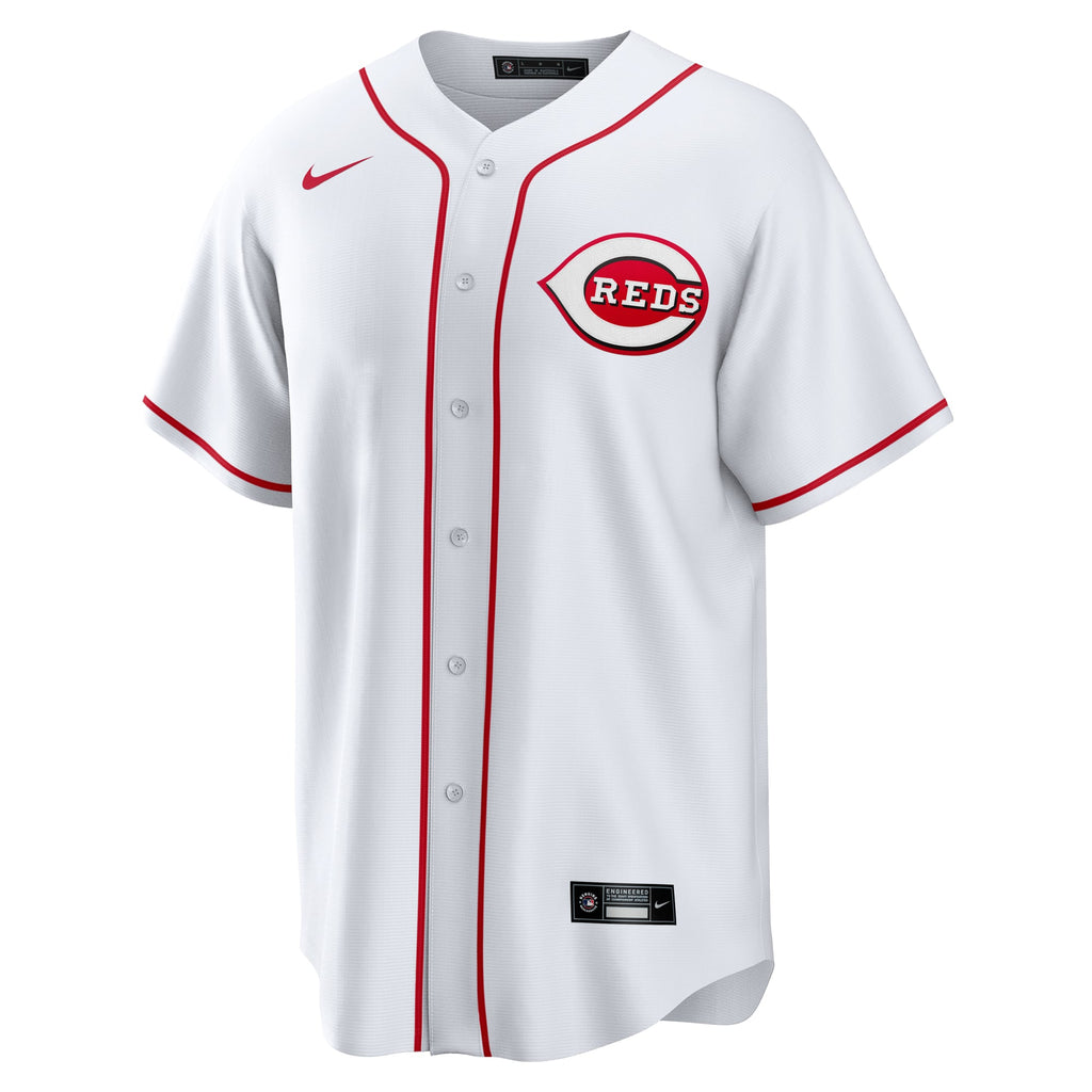 Men's Cincinnati Reds Hunter Greene Nike White Home Replica Jersey - 3