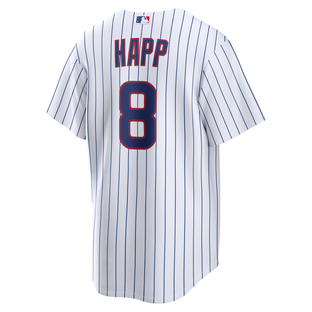 Men's Chicago Cubs Ian Happ Nike White Home Replica Jersey - 4