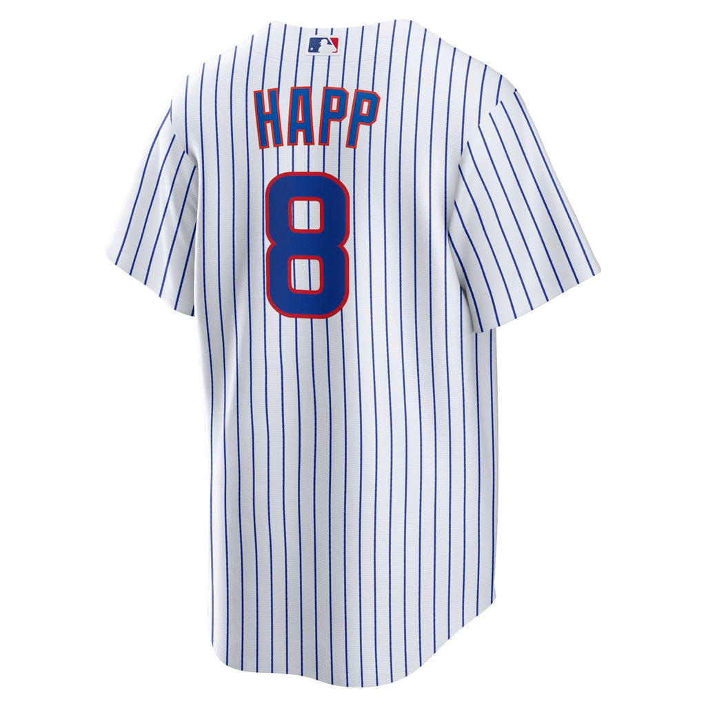 Men's Chicago Cubs Ian Happ Nike White Home Replica Jersey - 4