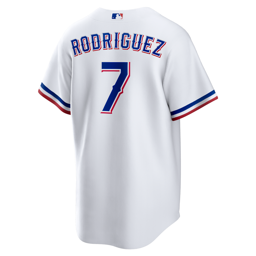 Men's Texas Rangers Ivan Rodriguez Nike White Home Retired Player Replica Jersey - 4