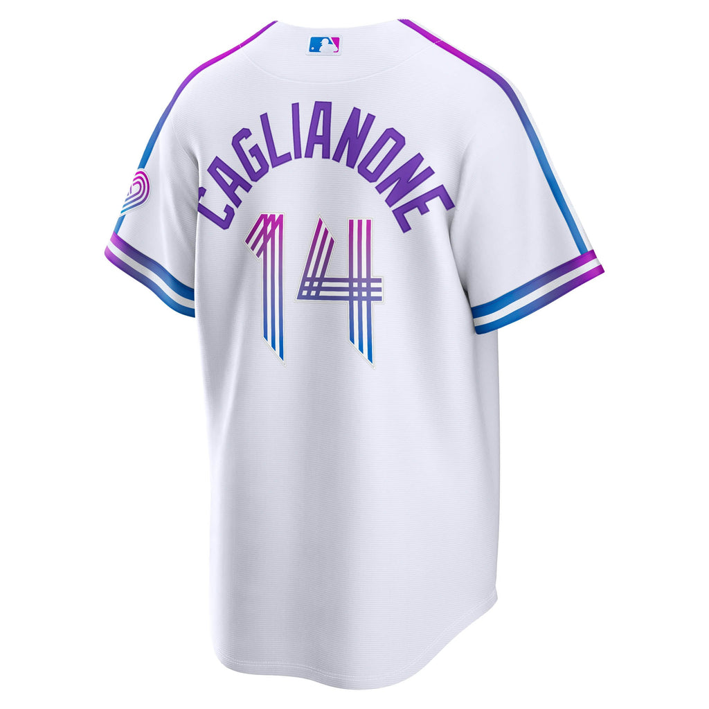 Men's Kansas City Royals Jac Caglianone Nike White 2026 City Connect Stadium Jersey - 4