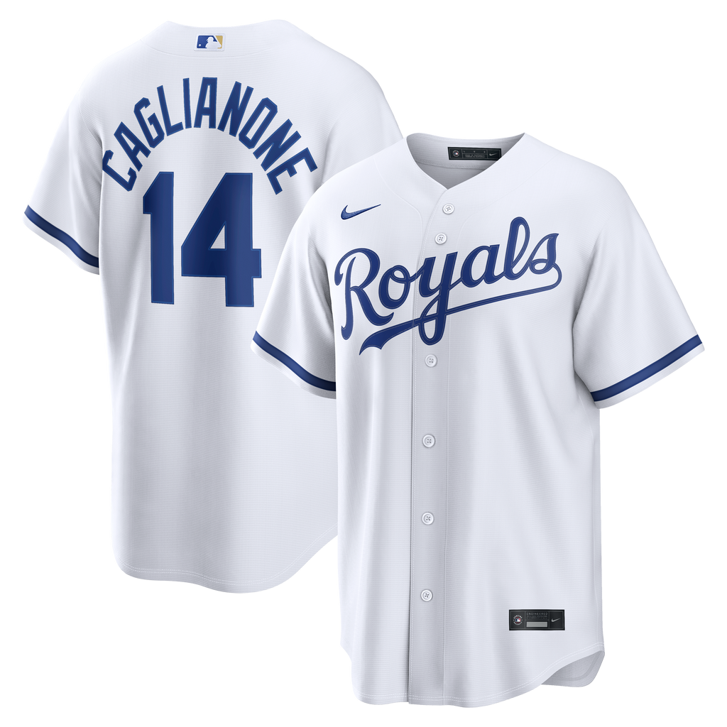 Men's Kansas City Royals Jac Caglianone Nike White Home Replica Jersey - 2