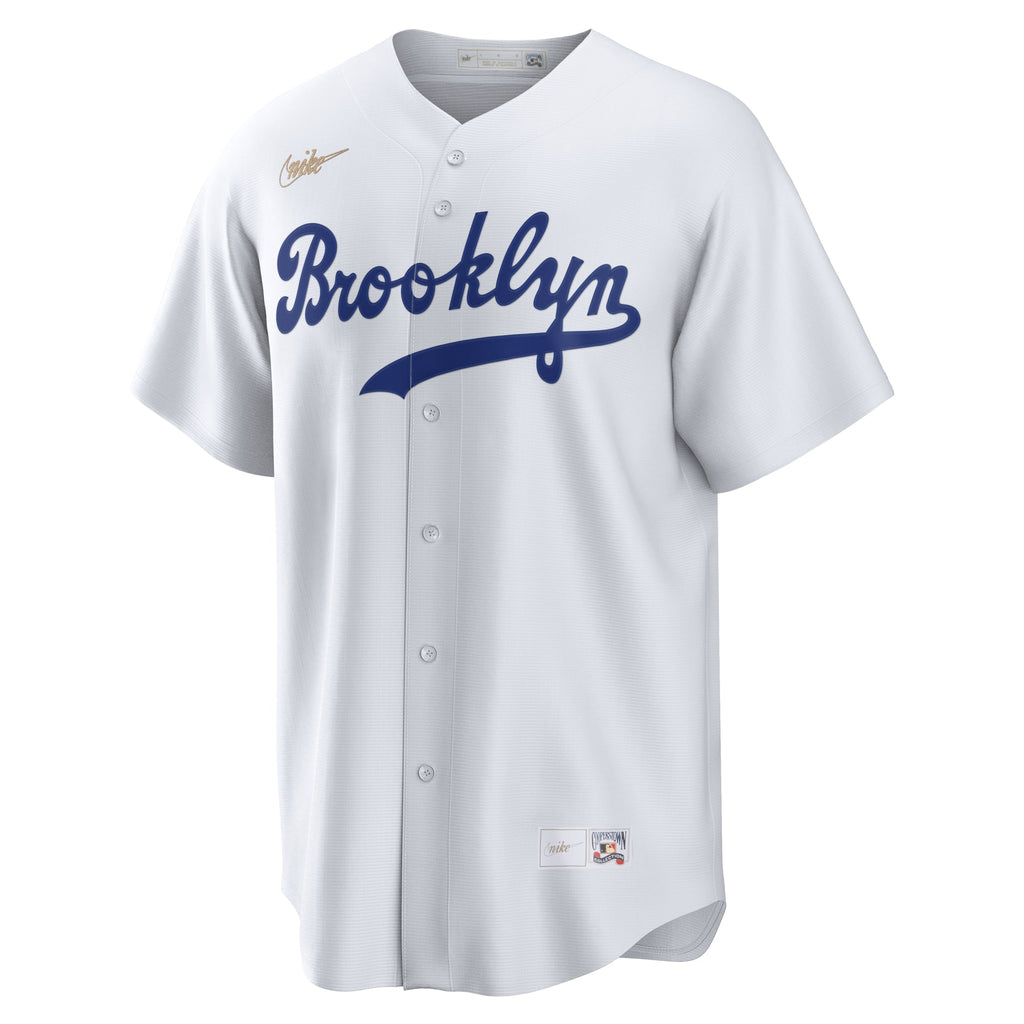 Men's Brooklyn Dodgers Jackie Robinson Nike White Cooperstown Collection Jackie Robinson Day Jersey - 3