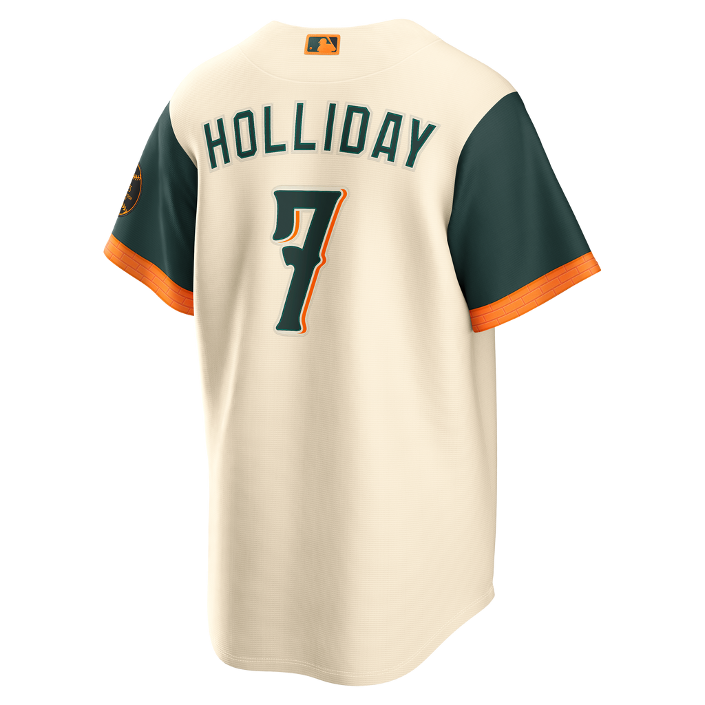 Men's Baltimore Orioles Jackson Holliday Nike Cream 2026 City Connect Stadium Jersey - 4