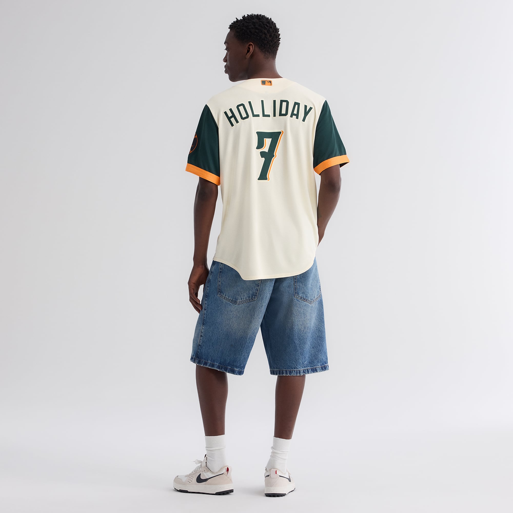 Men's Baltimore Orioles Jackson Holliday Nike Cream 2026 City Connect Stadium Jersey - 8