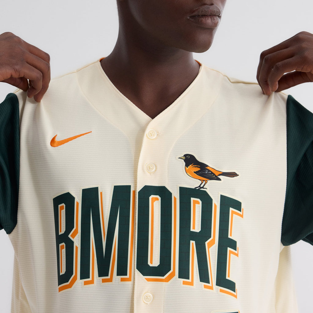 Men's Baltimore Orioles Jackson Holliday Nike Cream 2026 City Connect Stadium Jersey - 9